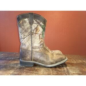 Austin Trading Co Youth Bandit Realtree Camo Boots Size 2 Brown Hunting Outdoor